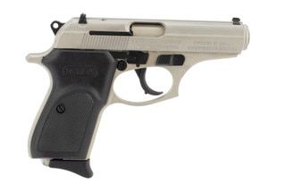 .380 ACP Thunder Pistol from Bersa has a checkered polymer grip